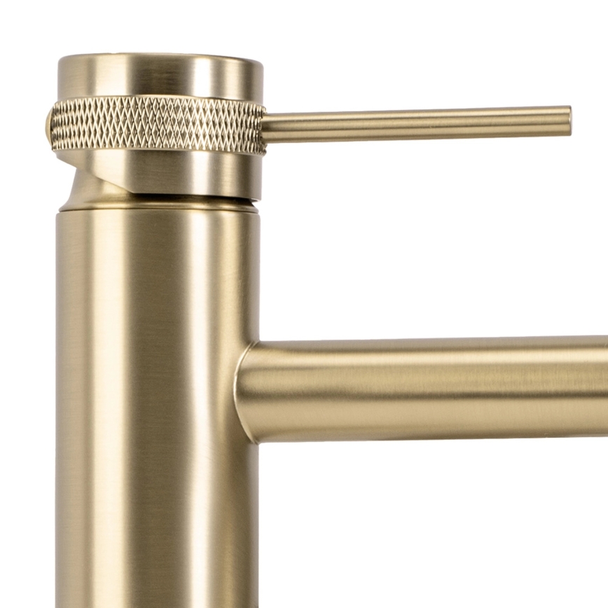 REA-B6896 - LUNGO Waschtischarmatur 28 cm, gebürstetes Gold