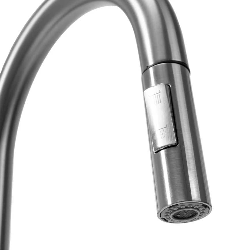 REA-B7563 - Küchenarmatur mit ausziehbarer Handbrause und integrierter Filterfunktion ECO FRESH, 37,5 cm, Nickel