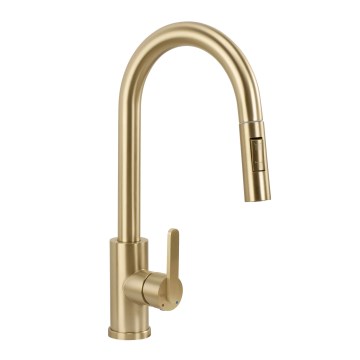REA-B7575 - Küchenarmatur mit ausziehbarer Brause ONTARIO 38 cm, gebürstetes Gold