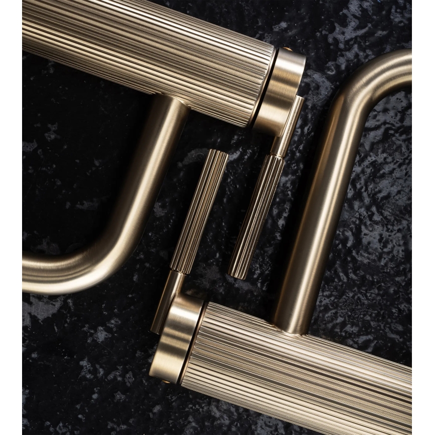 REA-B7802 - Waschtischarmatur ARGON 29,5 cm gebürstetes Gold