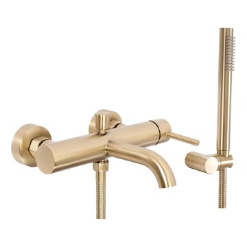 REA-B8010 - Badewannen-Set LUNGO, gebürstetes Gold