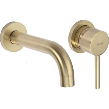 REA-B8652 - LUNGO Waschtischarmatur für Unterputzmontage, gebürstetes Gold