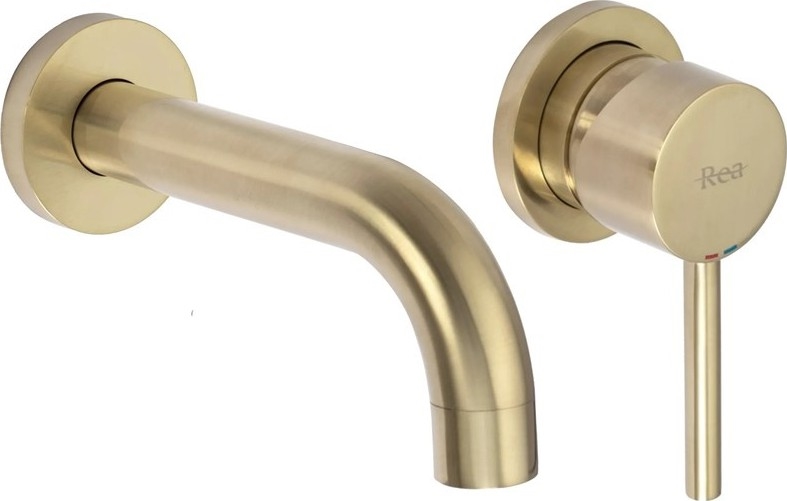 REA-B8652 - LUNGO Waschtischarmatur für Unterputzmontage, gebürstetes Gold