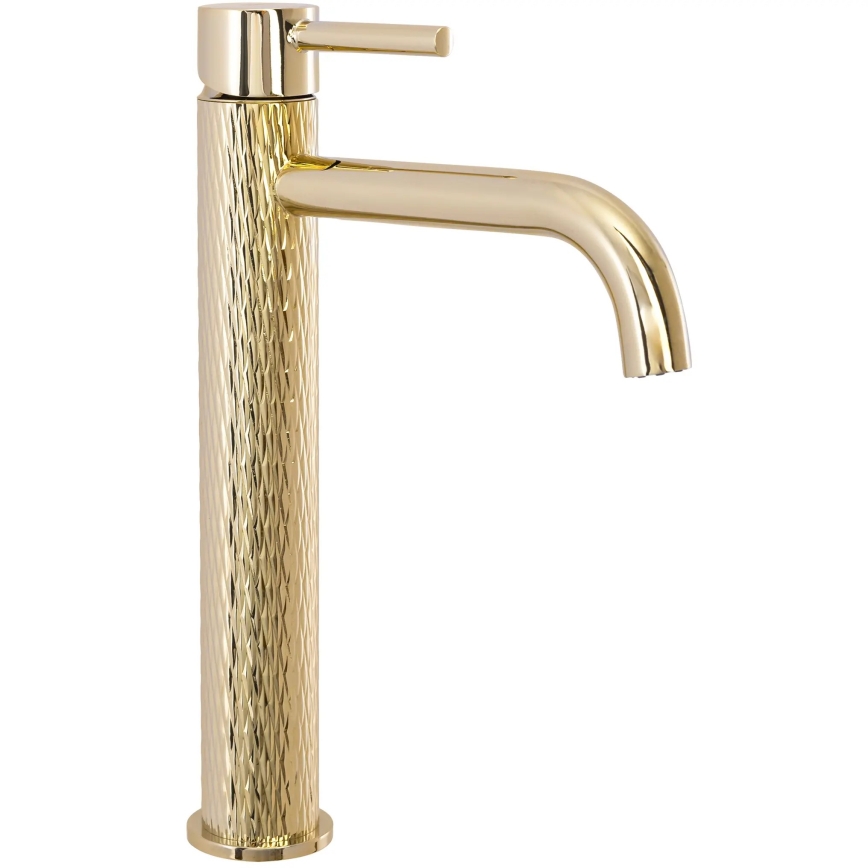 REA-B8821 - Waschtischarmatur LUNGO ART 28 cm goldfarben