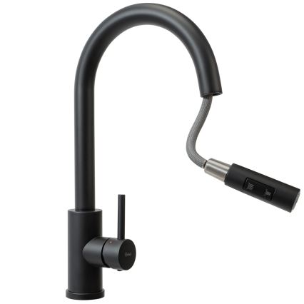 REA-B9147 - Küchenarmatur FRESH mit ausziehbarer Brause 39,5 cm matt schwarz