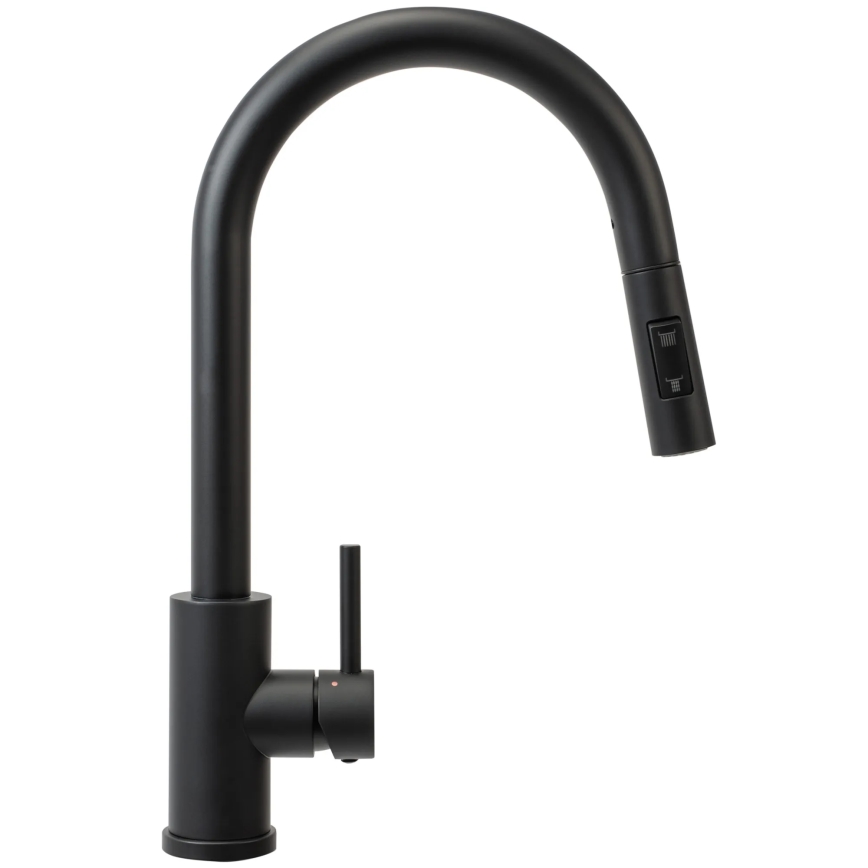 REA-B9147 - Küchenarmatur FRESH mit ausziehbarer Brause 39,5 cm matt schwarz