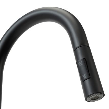 REA-B9147 - Küchenarmatur FRESH mit ausziehbarer Brause 39,5 cm matt schwarz