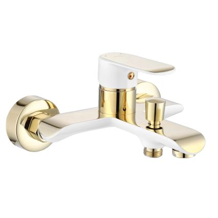 REA-B9932 - Badewannen-Set BLOOM mattweiß/gold