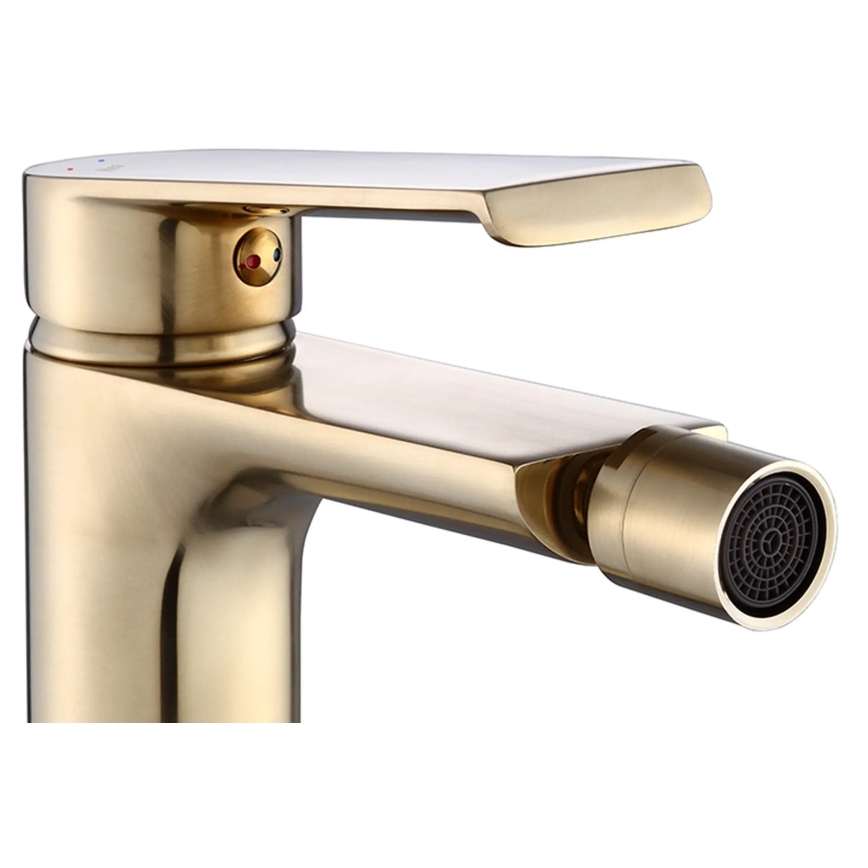 REA-B9970 - Bidetarmatur HASS 14,5 cm, gebürstetes Gold