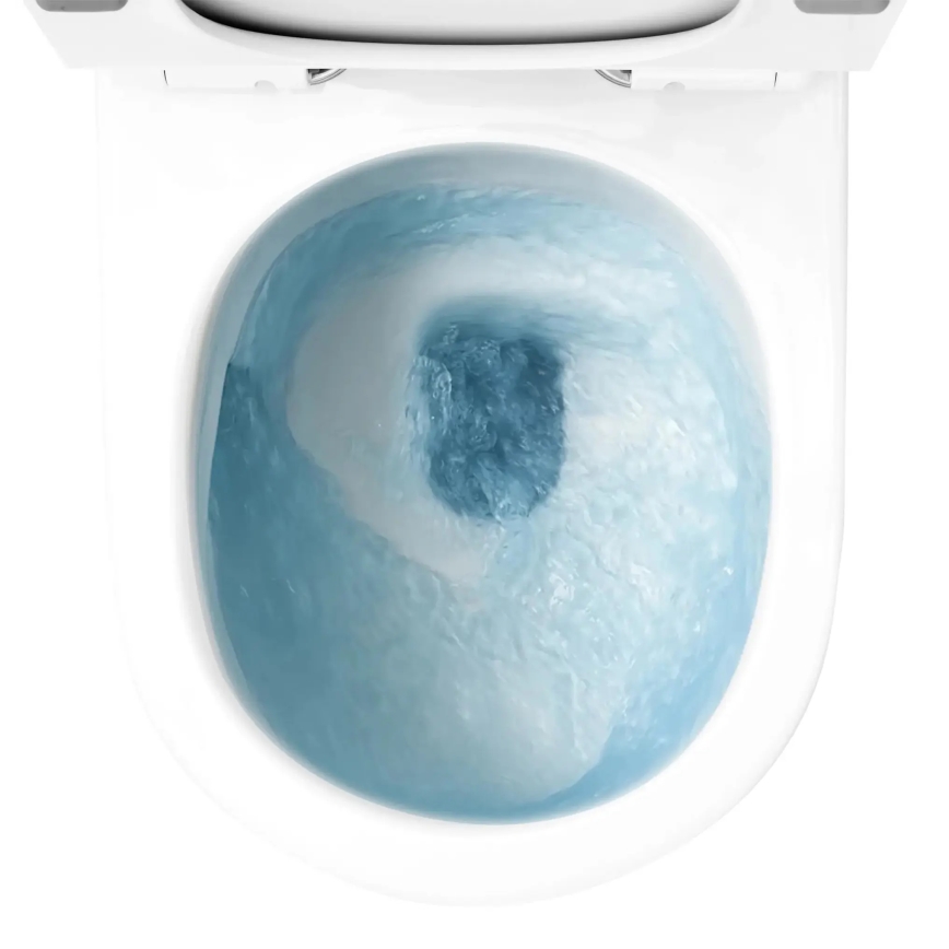 REA-C1259 - Wand-WC mit WC-Sitz CARLO MINI TORNADO RIMLESS Keramik/glänzend weiß