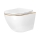 REA-C6806 - Wand-WC mit WC-Sitz CARLO MINI TORNADO RIMLESS Keramik/weiß/gold