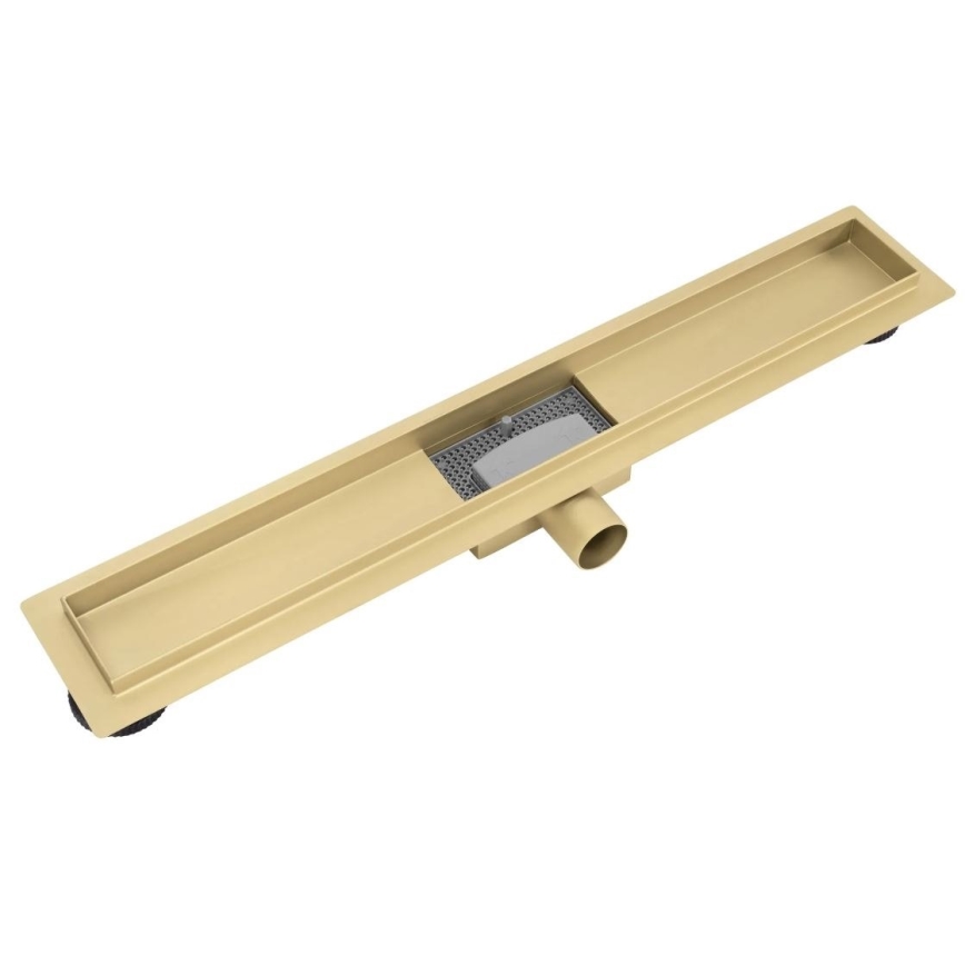 REA-G2562 - NEOX Ablaufrinne 70 cm, Edelstahl/Gold