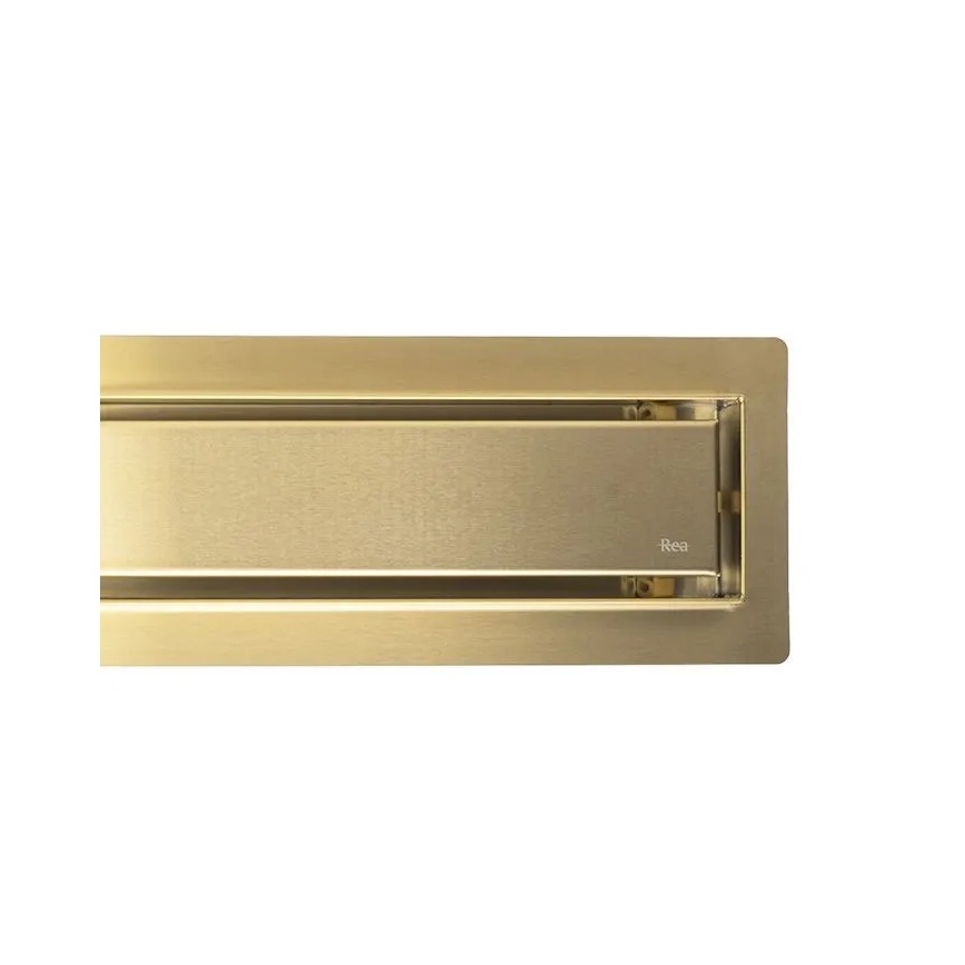 REA-G2702 - NEOX PRO Ablaufrinne 70 cm Edelstahl/gebürstetes Gold
