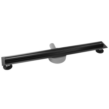 REA-G2710 - Entwässerungsrinne NEOX SLIM 80 cm Edelstahl/Schwarz