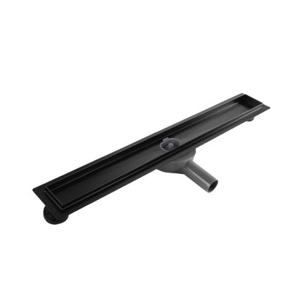 REA-G7803 - Ablaufrinne NEOX PRO 80 cm Edelstahl/schwarz