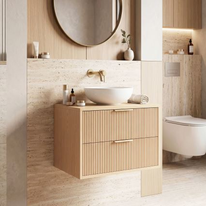 REA-M0408 - Hängender Waschtischunterschrank MONO 60x47 cm beige