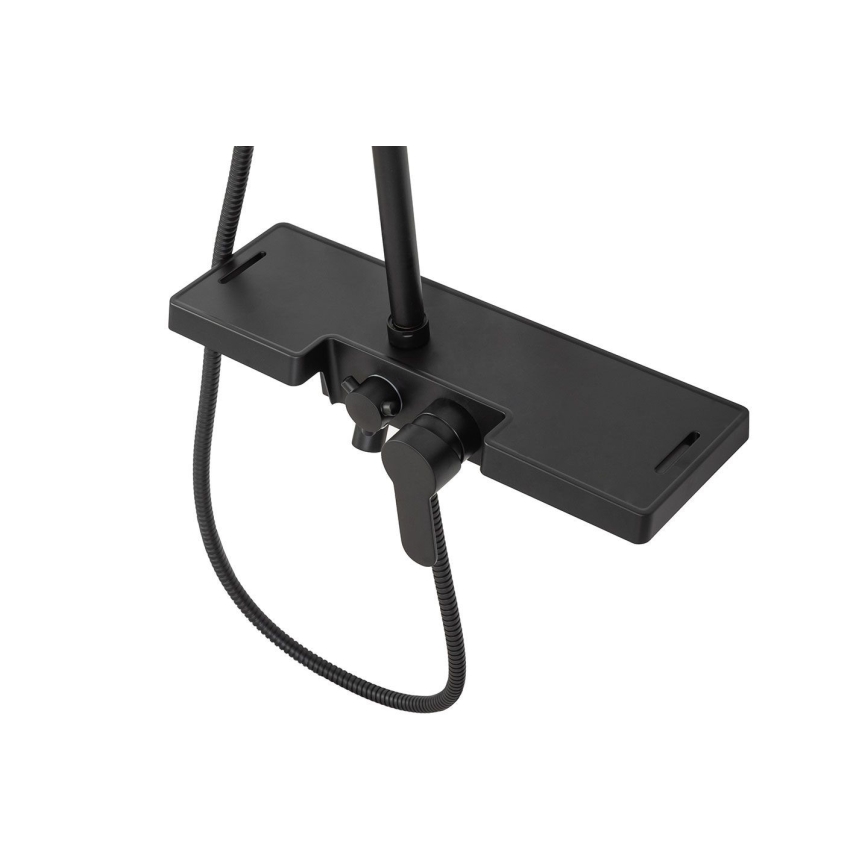 REA-P0636 - Duschset BRAVO matt schwarz