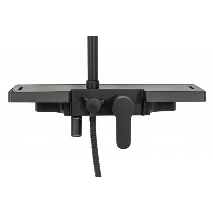 REA-P0636 - Duschset mit Armatur BRAVO matt schwarz
