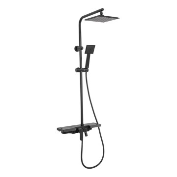 REA-P0636 - Duschset mit Mischbatterie BRAVO, matt schwarz