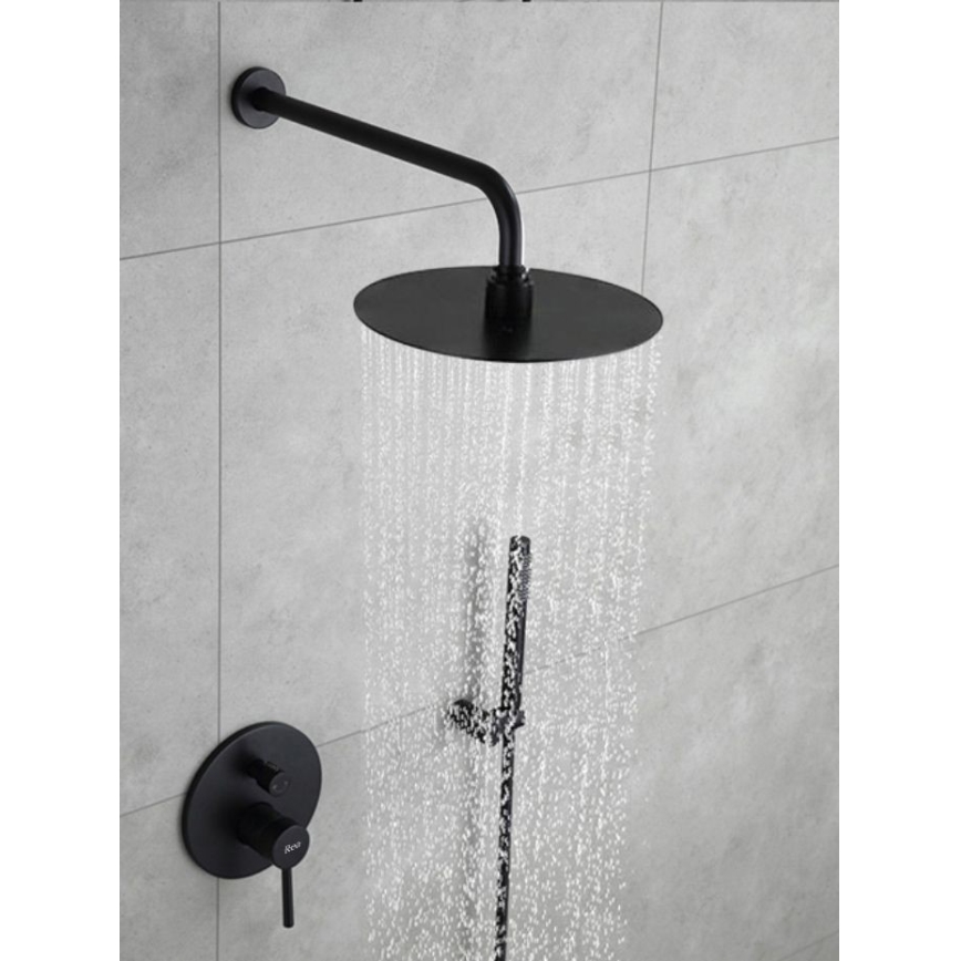 REA-P4100 - Duschset mit Unterputzarmatur LUNGO schwarz