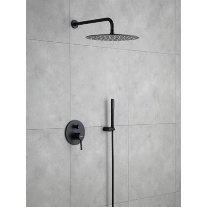 REA-P4100 - Duschset mit Unterputzarmatur LUNGO schwarz