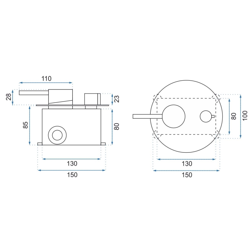 REA-P4100 - Duschset mit Unterputzarmatur LUNGO schwarz