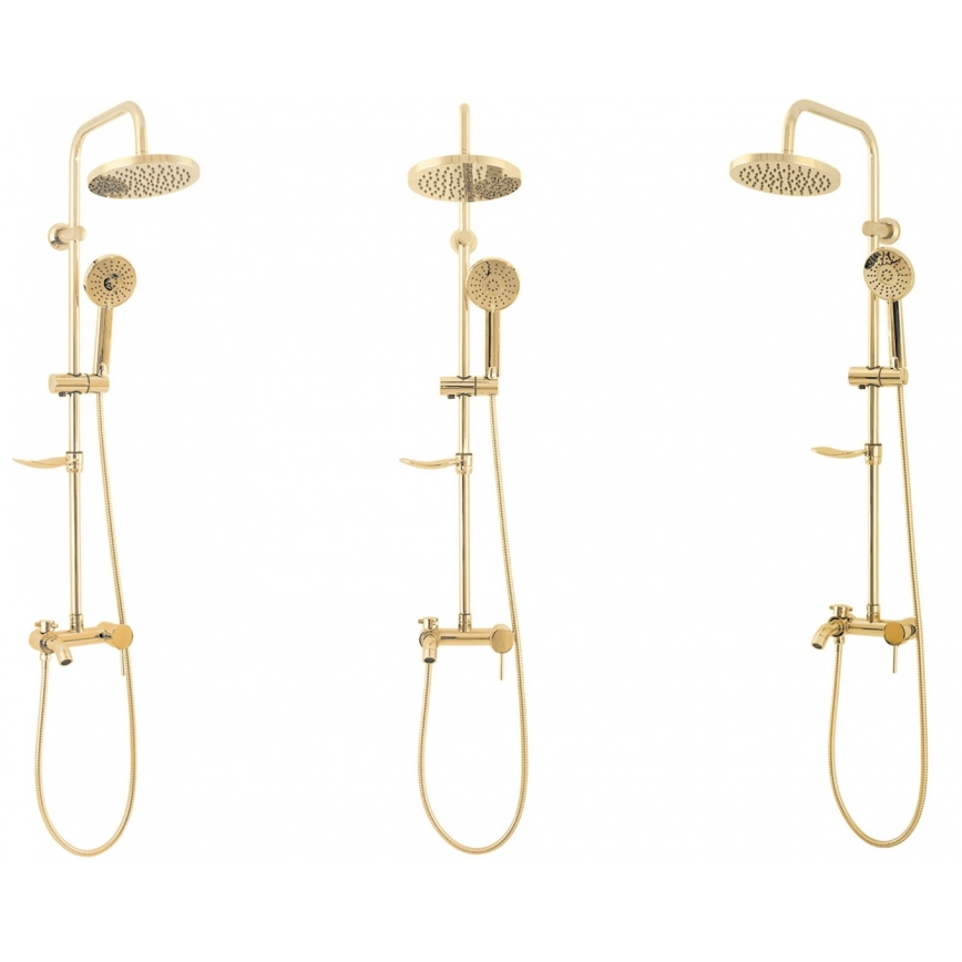 REA-P7006 - Duschset mit Mischbatterie LUIS in Gold