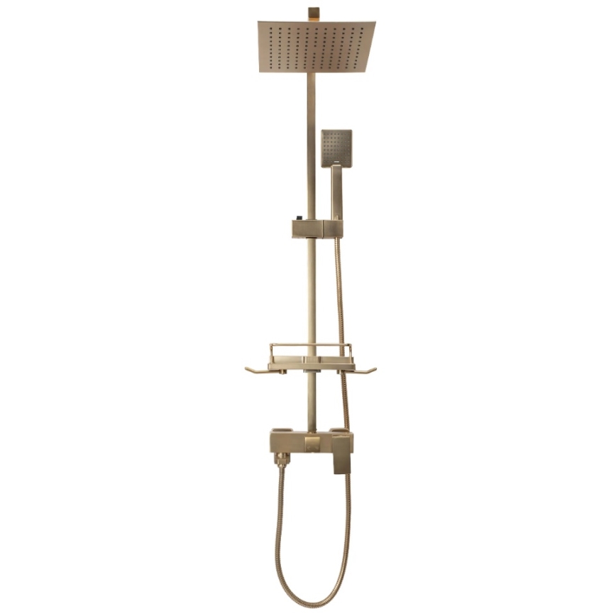 REA-P7050 - Duschset mit Armatur JACK, gebürstetes Gold