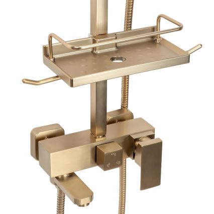 REA-P7050 - Duschset mit Armatur JACK, gebürstetes Gold