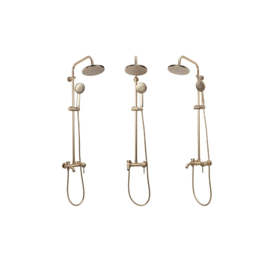 REA-P7051 - Duschset mit Mischbatterie LUIS, gebürstetes Gold
