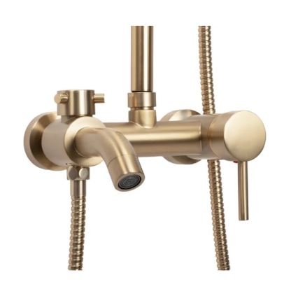 REA-P7051 - Duschset mit Mischbatterie LUIS, gebürstetes Gold