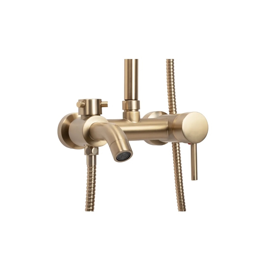 REA-P7051 - Duschset mit Mischbatterie LUIS, gebürstetes Gold