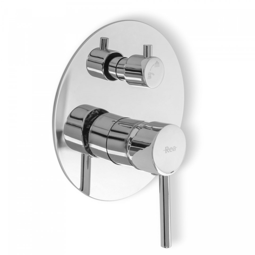 REA-P8007 - Duschset mit Unterputzarmatur LUNGO, glänzender Chrom