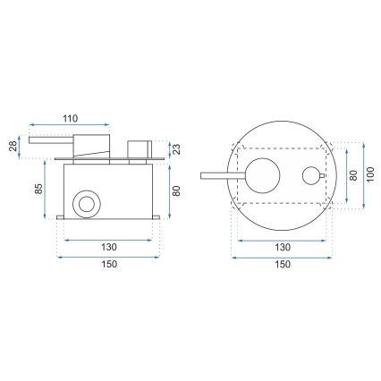 REA-P8007 - Duschset mit Unterputzarmatur LUNGO, glänzender Chrom