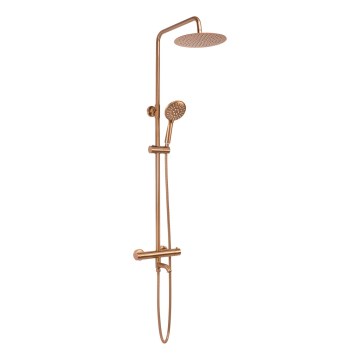 REA-P8807 - Duschset mit Thermostat-Armatur LUNGO, gebürstetes Kupfer