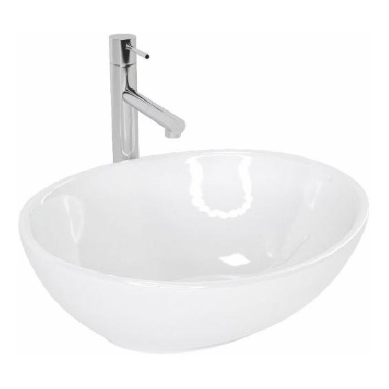 REA-U0133 - Aufsatzwaschbecken SOFIA 34,5 x 41 cm Keramik / glänzend weiß