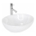 REA-U0133 - Aufsatzwaschbecken SOFIA 34,5 x 41 cm Keramik / glänzend weiß
