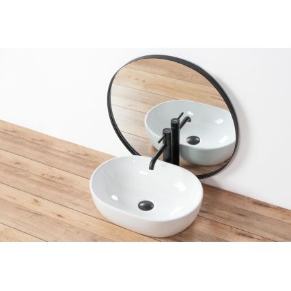 REA-U0416 - Aufsatzwaschbecken AMELIA 34,5 x 48 cm Keramik/hochglanzweiß