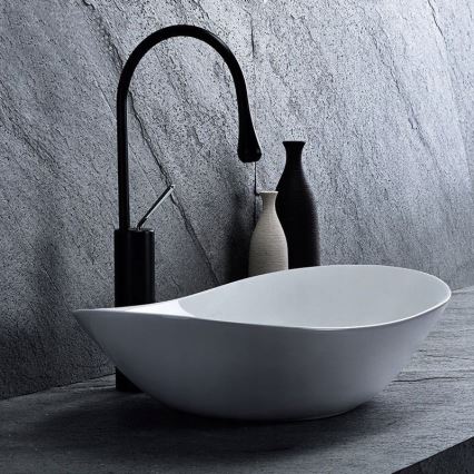 REA-U0441 - Aufsatzwaschbecken ROYAL 35,5x61,5 cm Keramik/glänzend weiß