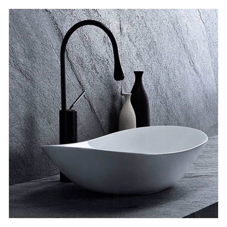 REA-U0441 - Aufsatzwaschbecken ROYAL 35,5x61,5 cm Keramik/glänzend weiß