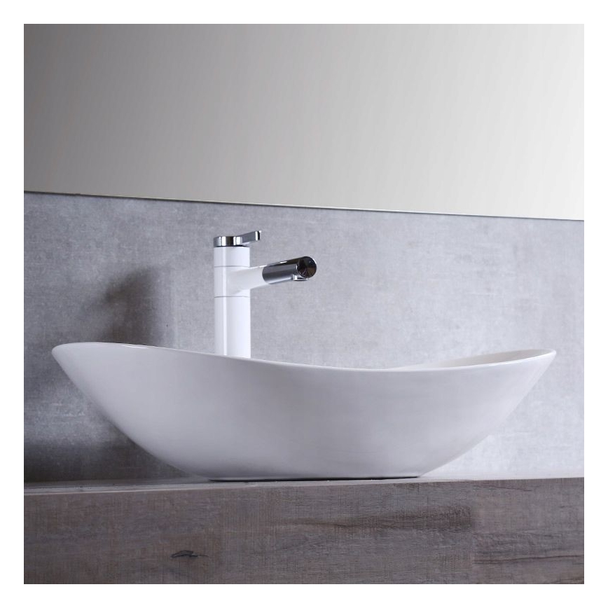 REA-U0441 - Aufsatzwaschbecken ROYAL 35,5x61,5 cm Keramik/glänzend weiß