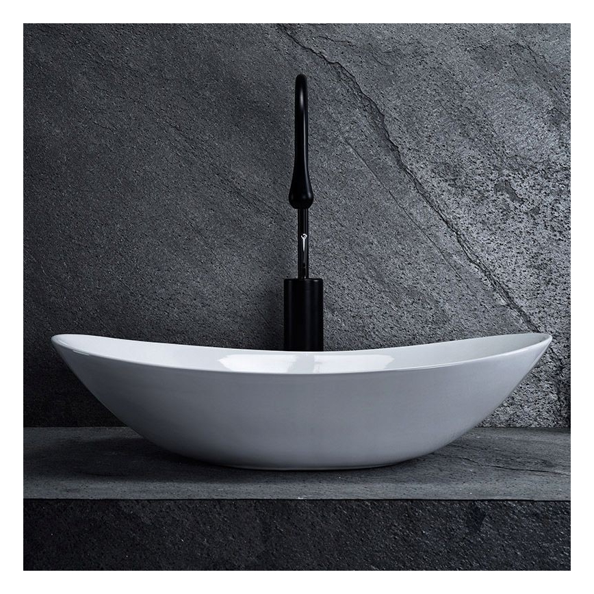 REA-U0441 - Aufsatzwaschbecken ROYAL 35,5x61,5 cm Keramik/glänzend weiß
