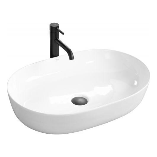 REA-U0563 - Aufsatzwaschbecken CLEO 41x81 cm Keramik/glänzend weiß