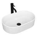 REA-U0600 - Aufsatzwaschbecken ALMA 36x57 cm Keramik / glänzend weiß