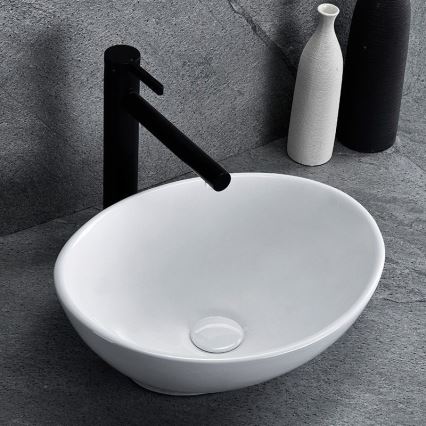 REA-U0623 - Aufsatzwaschbecken SOFIA MINI 27x34 cm, Keramik, Hochglanzweiß