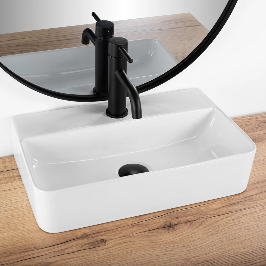 REA-U0630 - Aufsatz-/Wandwaschbecken NAOMI 28,5x45,5 cm Keramik/Weiß