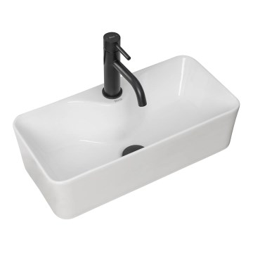 REA-U0699 - Aufsatzwaschbecken MERY 25x50,5 cm Keramik/glänzend weiß