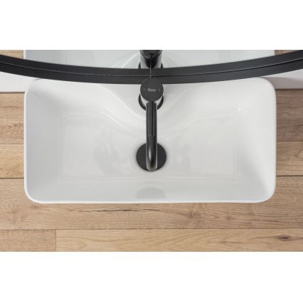 REA-U0699 - Aufsatzwaschbecken MERY 25x50,5 cm Keramik/glänzend weiß