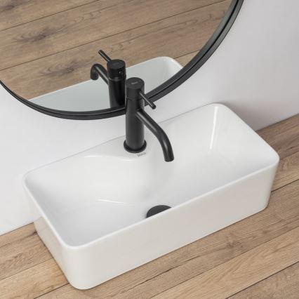 REA-U0699 - Aufsatzwaschbecken MERY 25x50,5 cm Keramik/glänzend weiß