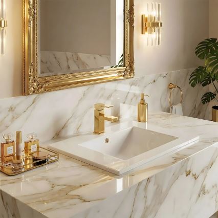 REA-U0786 - Einbau-Waschbecken DAFNE 47x62 cm Keramik/glänzend weiß